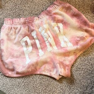 Victoria’s Secret pink tie dye pink lounge shorts medium